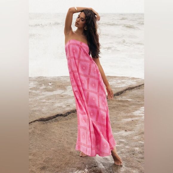 Petal & Pup Pink Maxi Dress - Picture 2 of 10